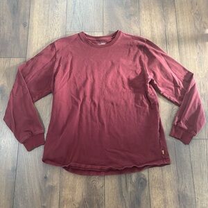 L.L. Bean Men's Long Sleeve Tee - Burgundy